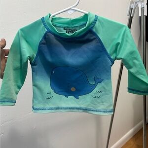 Aqua and Teal Kids Rashguard